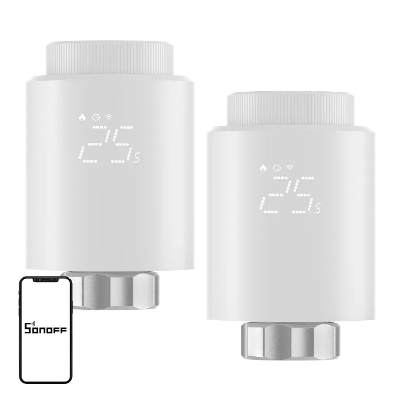SONOFF ZigBee TRVZB Thermostatic Head, 2-Pack